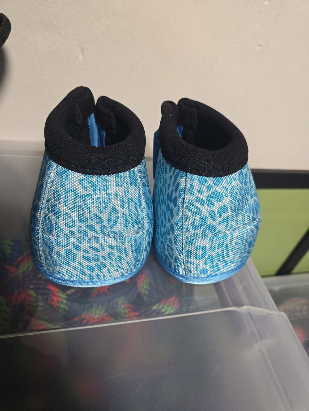 WW Turquoise Cheetah Bell Boot Large - Picture 5 of 12